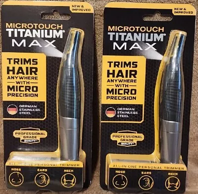 Lot Of 2: MicroTouch Titanium MAXW/battery Lighted ALL IN ONE Personal Trimmers • $15