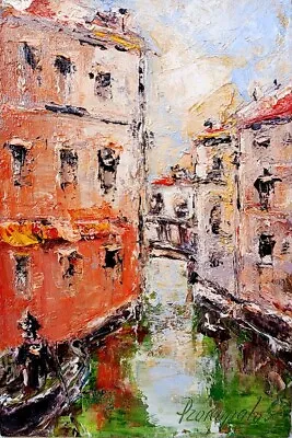 Italian Painting Venice Original Art  Italian Oil Painting Italy Wall Art • $58