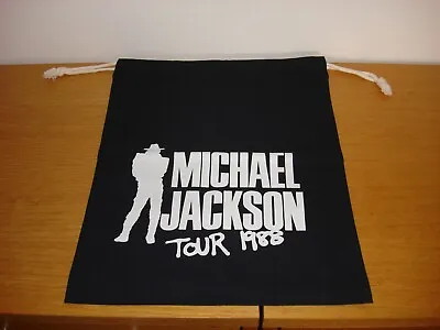 Michael Jackson Bad Tour Original 1988 Japan Drawstring Black Bag Mega Rare • $124.44