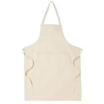 £4.75 • Buy Childrens Kids Woodwork School Technology Cooking Apron Cream One Size Age 5-11 