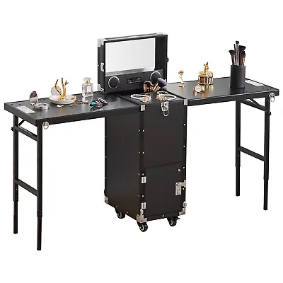 £319.95 • Buy Foldable Portable Manicure Nail Table 2 Desk Workstation With Drawers & Speaker
