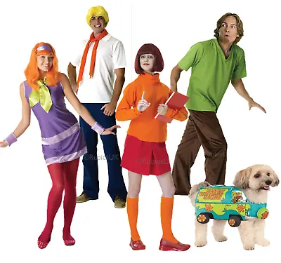 £89.99 • Buy Adults Scooby Doo Costume Fred Shaggy Velma Daphne Book Week Fancy Dress Outfit