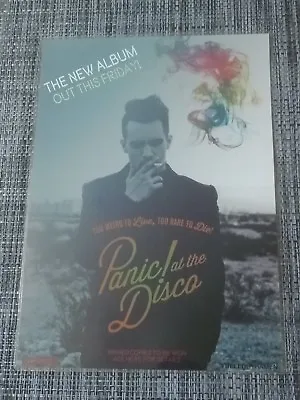 PANIC AT THE DISCO - TOO WEIRD TO LIVE TOO RARE TO DIE!  Laminated Promo Poster • $15.95