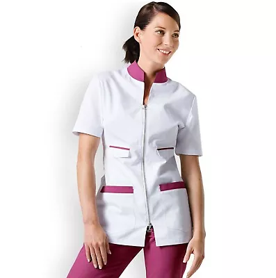 Beauty Tunic Hairdressing Spa Massage Beautician Health Work Nail Salon Uniform • $16.12