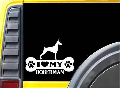 £4.12 • Buy Doberman Pinscher Bone L016 8 Inch Sticker  Rescue Dog Decal