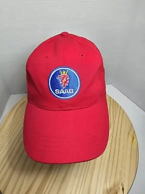 SAAB Red Strapback Dad Hat Cap  • $13.87
