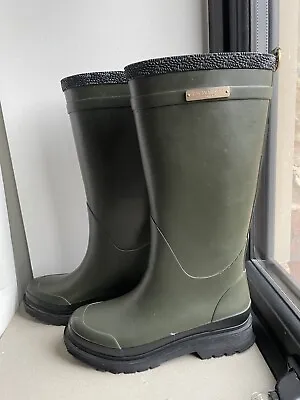 Ilse Jacobsen Original Handmade Womens  Rubber Boots  - Green / Size 39 • £70