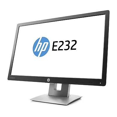 HP E232 EliteDisplay 23  HDMI Monitor FHD IPS LED Backlit LCD Screen VGA DP USB • £69.99