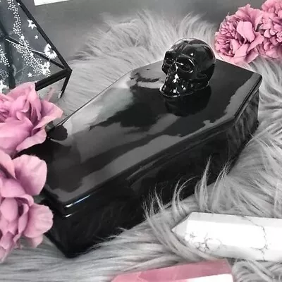 Killstar Ceramic Black Coffin Box • £17