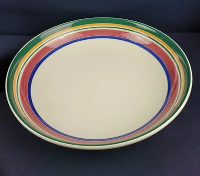 La Primula Serving Platter - BlueRedGreen Bands - 13'' • $55