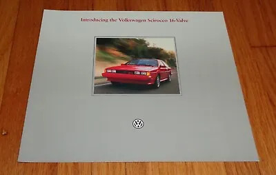 Original 1986 Volkswagen VW Scirocco 16-Valve Sales Brochure • $9.99