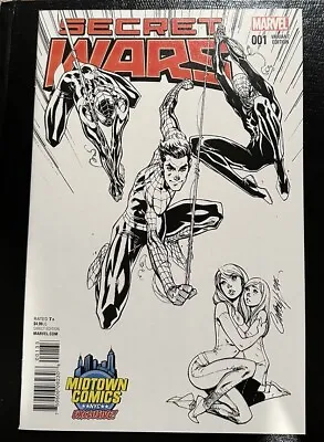 Secret Wars #1 (2015 Marvel Comics) J Scott Campbell Sketch Variant NM+ • $14.88