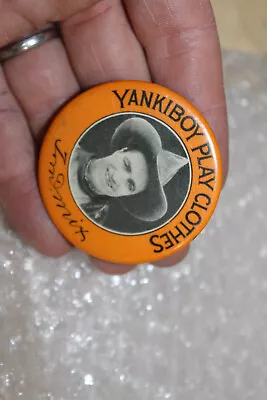 $4.99 • Buy Antique Celluloid Pinback Button  Yankiboy Play Clothes  Tom Mix - Bastian Bros.