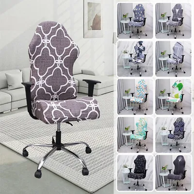 $24.95 • Buy Elastic Floral Computer Gaming Chair Cover Office Swivel Armchair Slipcover
