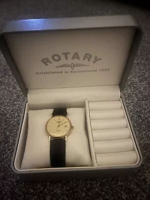 ROTARY Buckingham 9k 9ct Gold Mens Classic Gents Dress Watch Original Box Boxed • £399