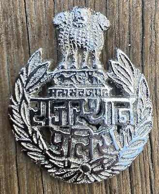 Vintage Rajasthan Indian Police Cap Insignia Hat Badge India 🇮🇳 • $29.07