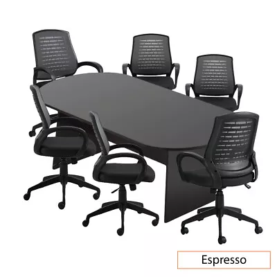 GOF 8FT Conference Table And 6 Chair Set Espresso(G10902B Chair Only Available)  • $2074.72