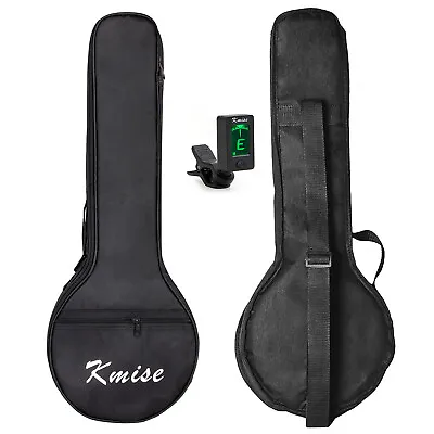 $33.99 • Buy Kmise Banjo Ukulele Uke Concert Bag Soft Case 23 Inch Black With Digital Tuner