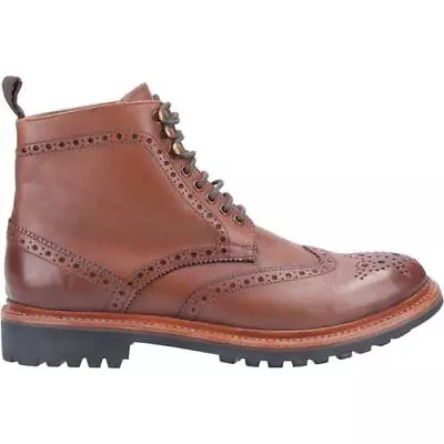 Cotswold Rissington Commando Mens Brown Country Brogue Ankle Boots Size UK 8-12 • £64.99