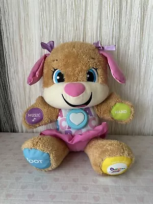 Fisher Price Laugh & Learn Smart Stages Pink Plush Interactive Puppy  Dog Works • $19.99