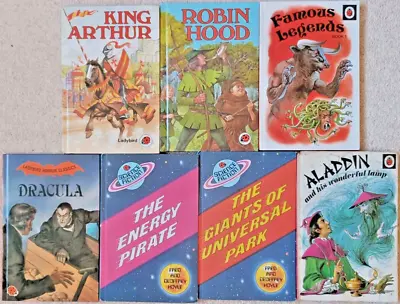 Lot Of 7 Ladybird Children's Fiction King Arthur Robin Hood Dracula SciFi VGC • £9.99