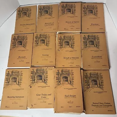 International Correspondence Schools Vintage Lot Of 27 Home Study Math Engin E4 • $29.99