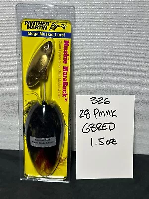 Muskie Marabuck Panther Martin 28-PMMK-GBRED 1.5 Oz (Comb. Ship = +1) • $3.25