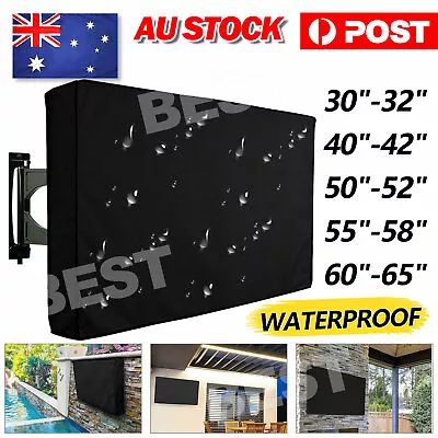 30-65 Inch TV Cover Dustproof Waterproof Outdoor Patio Television Protector Case • $20.85