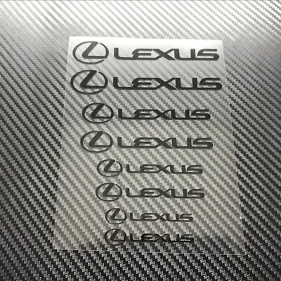 High Temp Black 8pc Lexus Brake Caliper Decal Sticker Vinyl Stickers Decal GS IS • $11.50