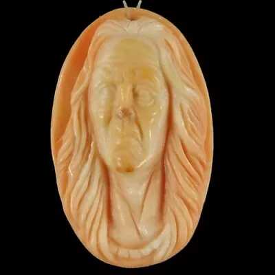 BF09508# Hand Carved American Indian Red Malachite Pendant Bead Gemstone • $19.99