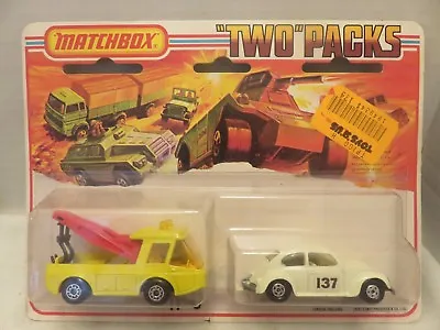 1976 Matchbox Two Packs Breakdown Truck Volkswagen TP-6 Die-Cast Metal England • $99.88