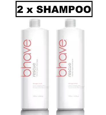 Bhave Rescue Intense Repair Shampoo 1L/1000ml (2 X Bottles) • $212