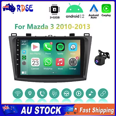 CAM+ For Mazda 3 2010-2013 BL Android 13 9  Car Play Stereo Radio Head Unit GPS • $199.99