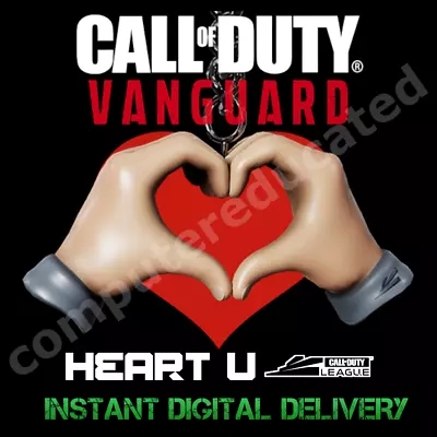 Heart U Call Of Duty Vanguard Warzone Weapon Charm CoD League Valentines 2022 ❤️ • $1.23