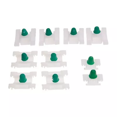 10Pcs DOOR MOULDING TRIM CLIPS PLASTIC W/GROMMETS CAR PARTS FOR VW GOLF MK3 GTI • $6.06