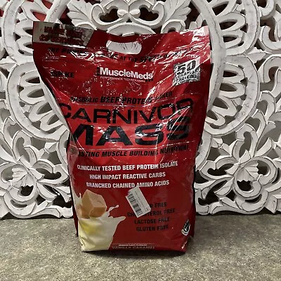 MuscleMeds Carnivor Mass Anabolic Beef Protein Gainer Vanilla Caramel 10 Po... • $105.69