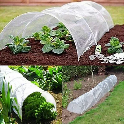 Poly Tunnel Cloche Mini Green House Garden Grow Protect Plant 1.5M X 45 X 42cm • £4.90