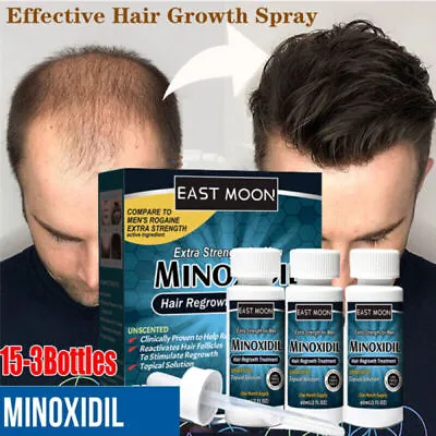 £35.95 • Buy 15-3Bottles Beard Growth Extra Strong-Men Hair Growth Liquid Treatment Solution
