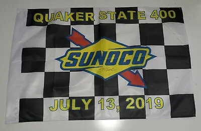 Kurt Busch 1 Monster Energy Victory Lane Flag 2019 Quaker State 400 Kentucky Win • $450