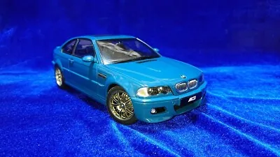 1/18 Autoart Bmw M3 Coupe E46 2001 Laguna Seca Blue 70544 Dry • $348.93