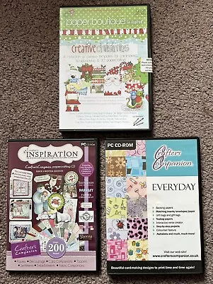 Set Of 3 Card-Making PC/CD Rom’s Crafters Companion & Polkadoodles • £0.99