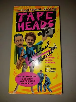 Michael Nesmith SIGNED Vhs Promotional Tape Tapeheads 1989 Monkees • $79.99