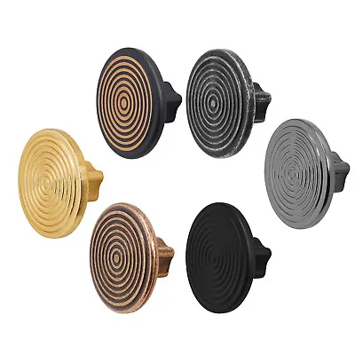 Round Cabinet Knobs Gold Chrome Black Drawer Cupboard Kitchen Pull Handles • £2.99