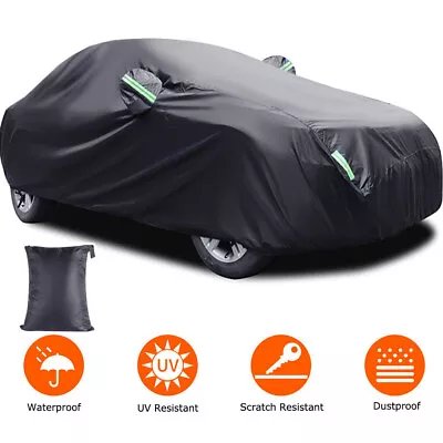 L Universal Full Car Cover Waterproof Dust UV Rain Snow Protection 14.8*5.7*5FT • $36.99