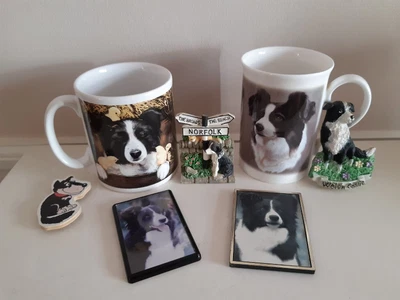 £4.99 • Buy Border Collie Dog Mug Fridge Magnet Welsh Grove China Staffordshire Otter House