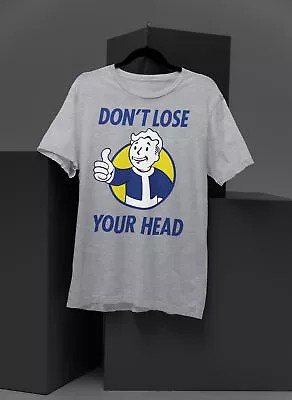 Don't Lose Your Head Nuclear Fallout Sci Fi Dystopia Vault Adults T-Shirt Sizes • £17.99