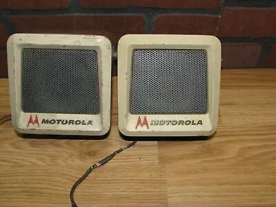 Vintage Motorola External Speakers Police Ham Mobile Or Base • $49.99