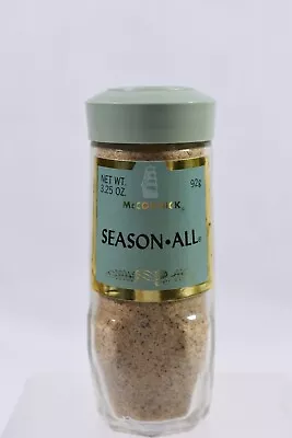 RARE McCormick SEASON ALL Spice Jar Sage Green Lid FULL • $29.99