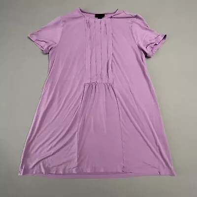 J.Jill Wearever Collection Top Womens S Purple Pleat Front Tunic Short Sleeve • $5.98