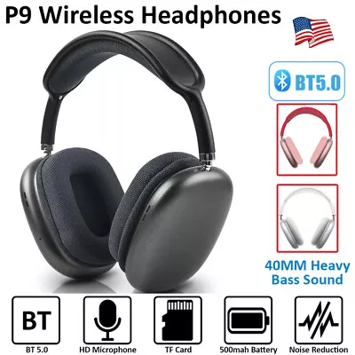 $14.19 • Buy Bluetooth Wireless Over-ear Noise Cancelling Headphones Gaming Headset USA Stock
